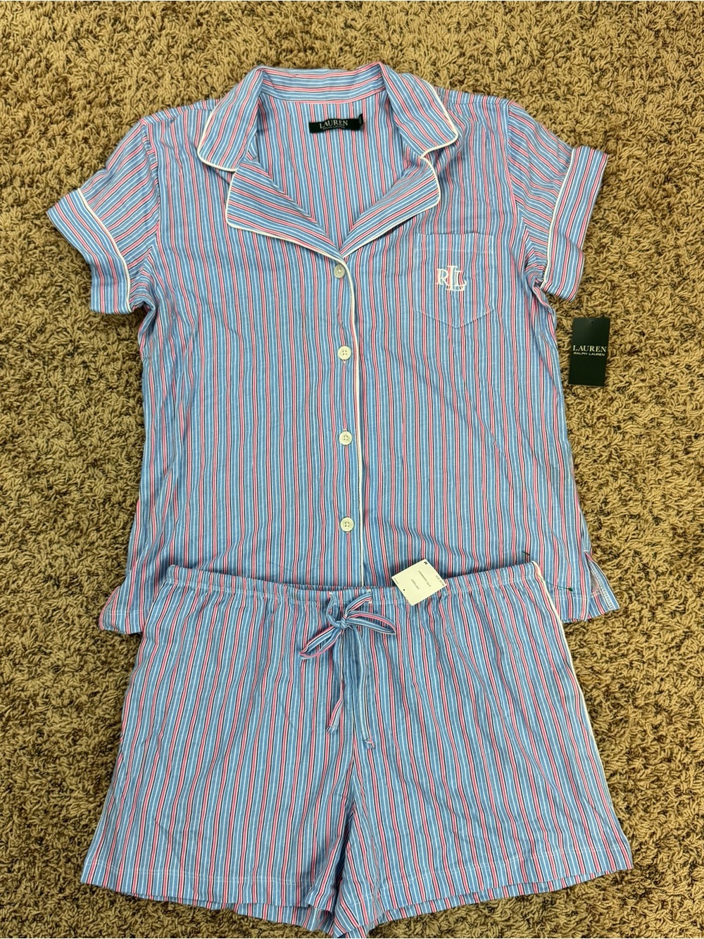 Lauren Ralph Lauren Print Short Pajamas Size M NWT!! - Picture 1 of 8